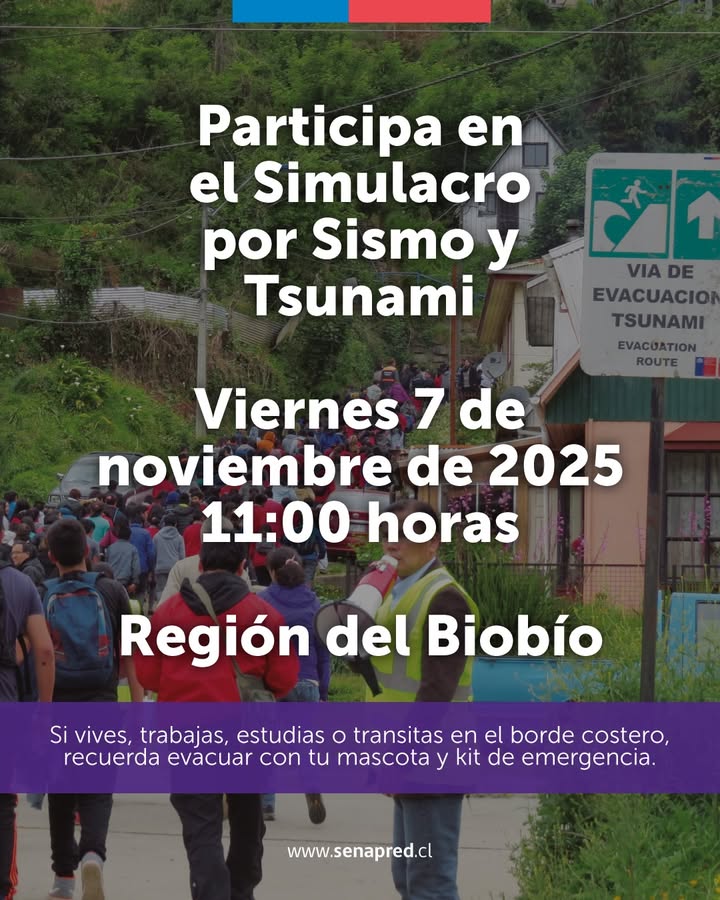 Simulacro de Sismo y Tsunami en la Comunidad Educativa