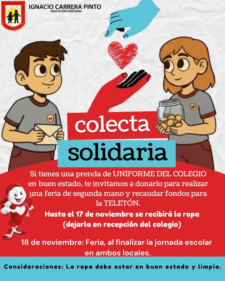 Gran Colecta Solidaria en el Colegio Ignacio Carrera Pinto