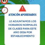 Horario Normal de Clases 2026 fb-43615450431_1564052575728244